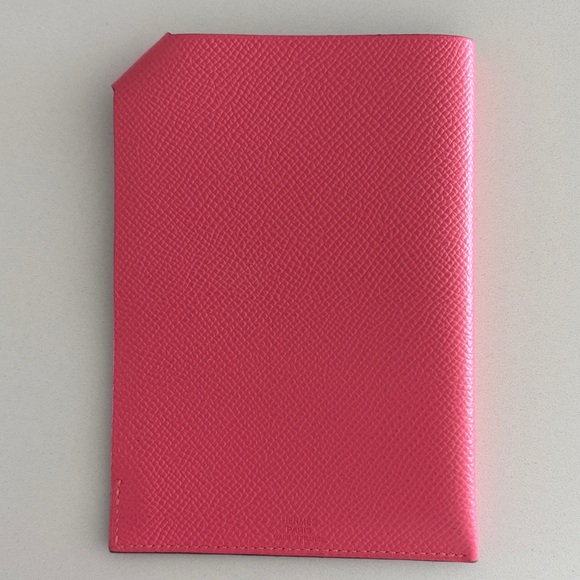 Hermes Pink Leather Passport Cover - Picture 2 of 8